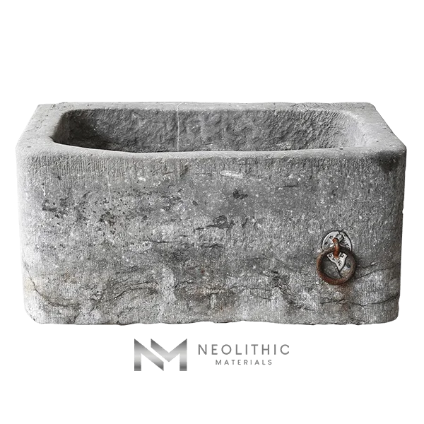 Antique Belgian Bluestone Trough Sink